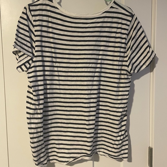 J. Crew Striped Tee with Red Cherry Design - Picture 2 of 3